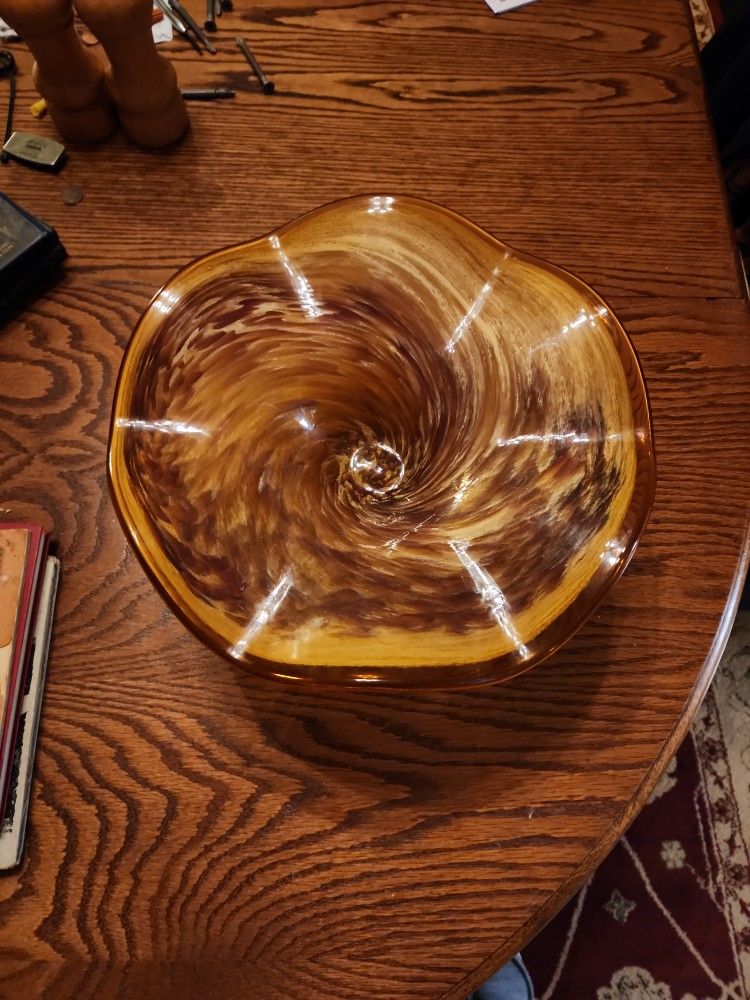 Vintage Murano Italian Blown Glass Art Deco