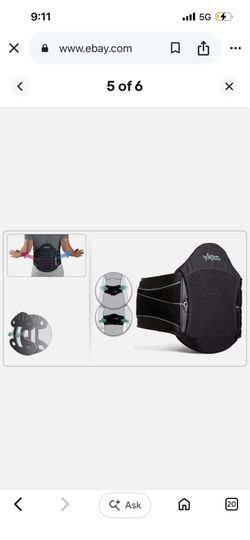 Aspen Medical Products Summit 631 Lumbar Back Brace Black(Black,Large)