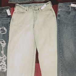 Brand New Old Navy Banana Republic Jean's And Jean Jacket And Tights 
