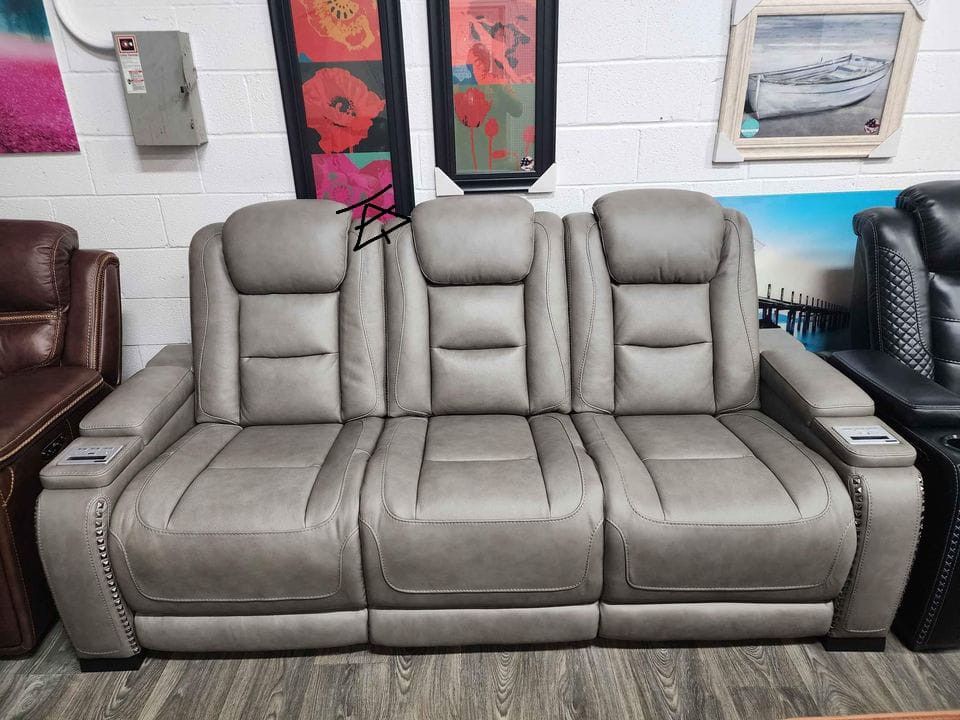The Man-Den Gray Power Reclining Sofa And Loveseat
Ashley Furniture$10 Down Payment And Financing Available