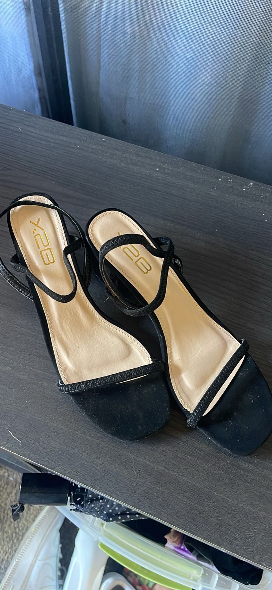 black heels