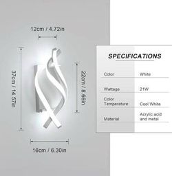 Brand New in box Wall Sconce, 6500K Cool White LED