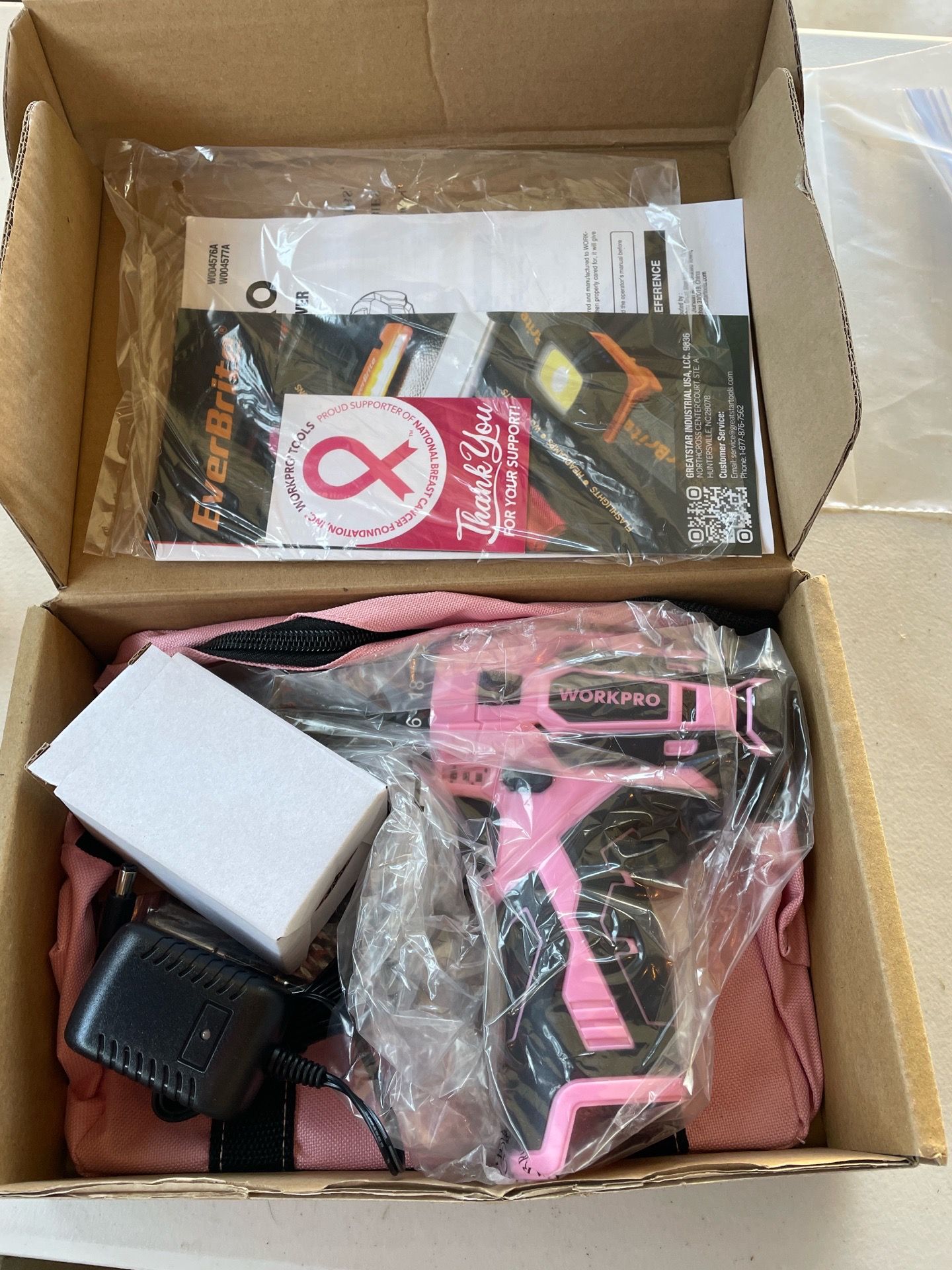 Drill Driver Kit - Pink - Cordless WorkPro