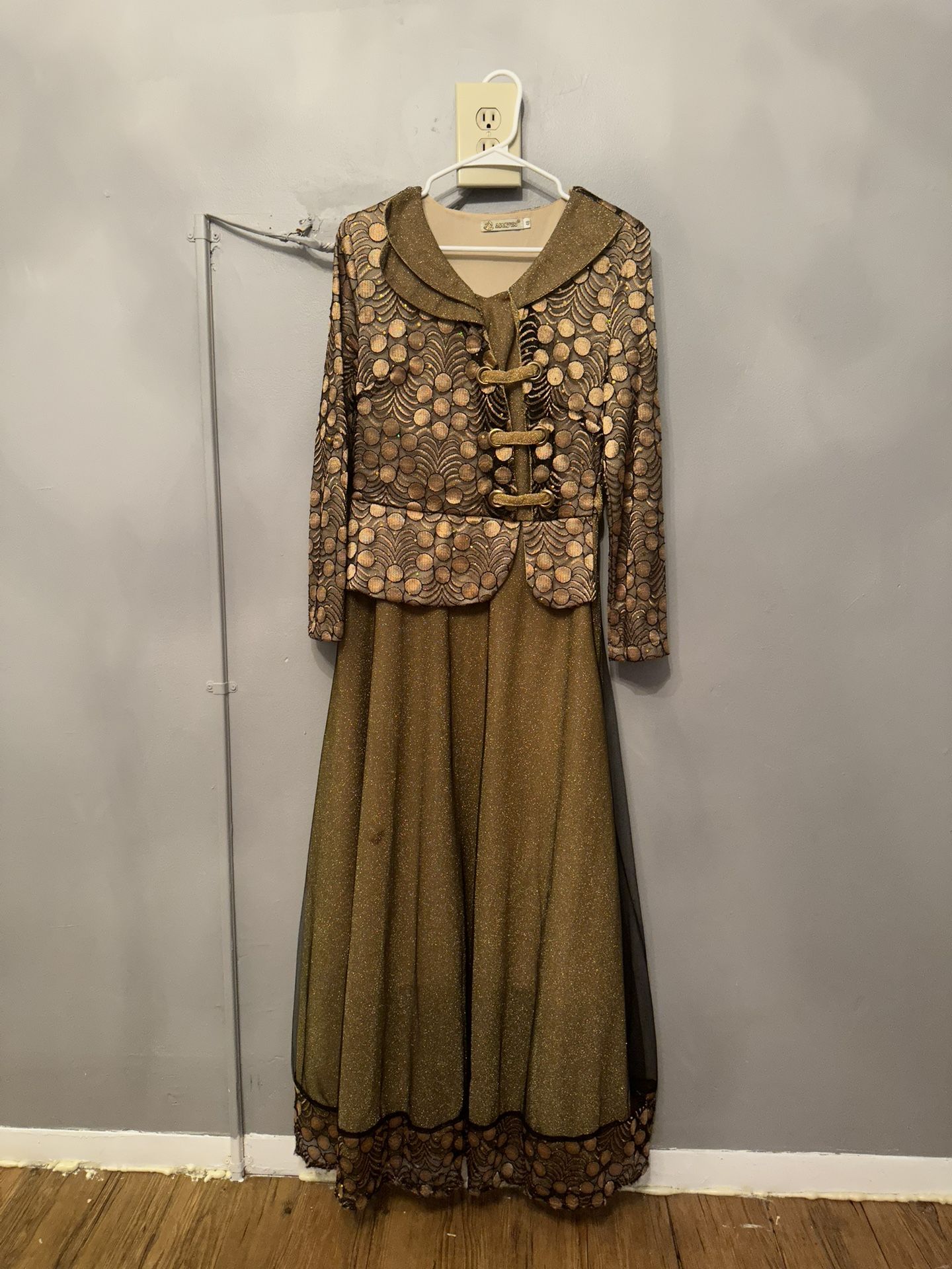 Party Modest Dress Long, Full Sleeves