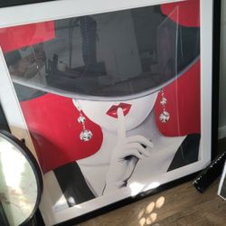 Modern French Girl Framed Wall Decor