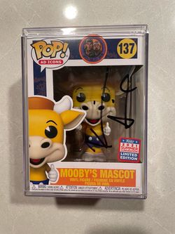 Mooby’s Mascot SIGNED Kevin Smith Funko Pop *MINT* 2021 FunKon Summer Exclusive Jay Silent Bob Ad Icons 137 with Hard Stack Case Autographed Fatman