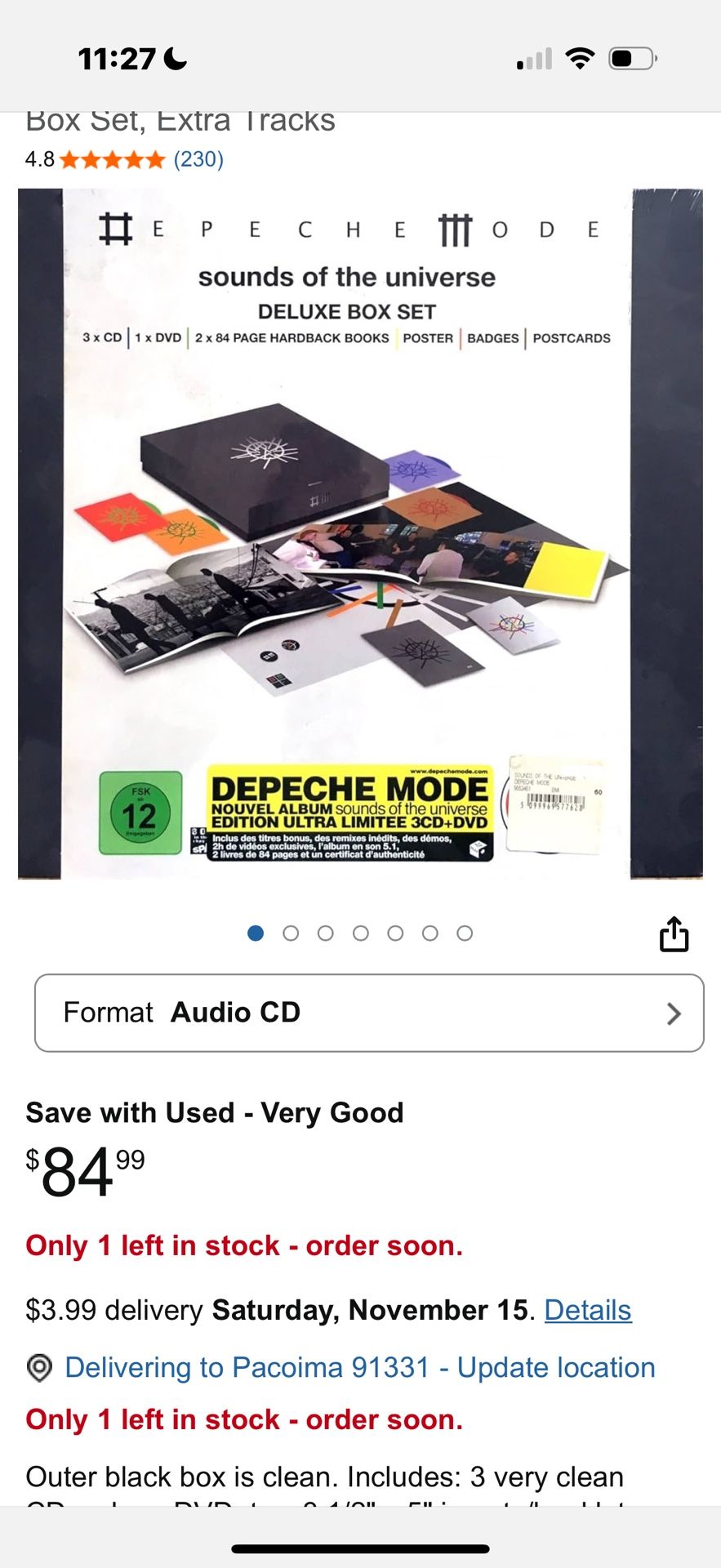 Depeche Mode Sounds Of The Universe Deluxe Collector’s Edition