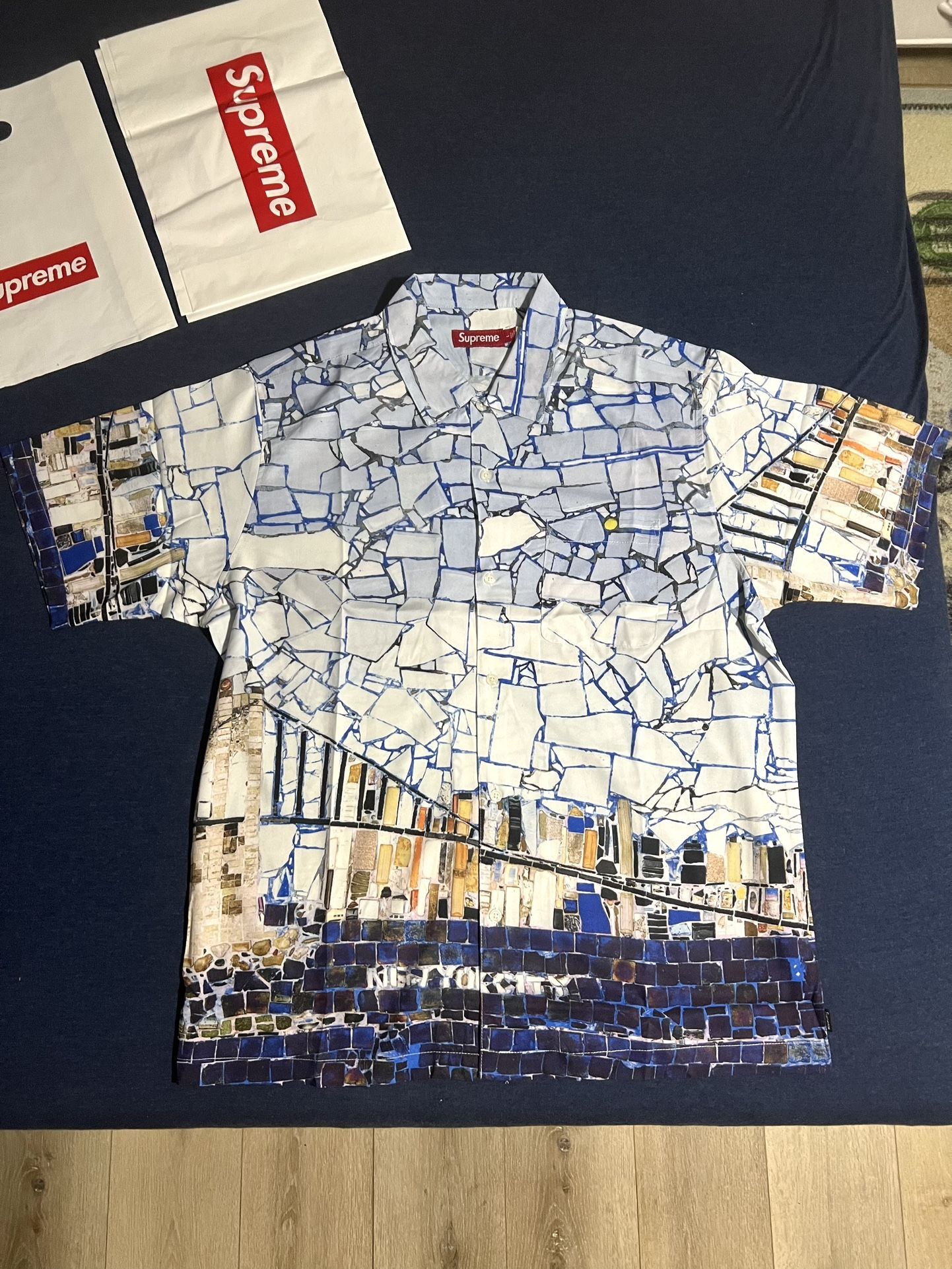 Supreme Mosaic S/S Shirt Large Supreme Mosaic S/S Shirt Large