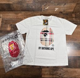 Bape x Burberry tshirt men’s medium