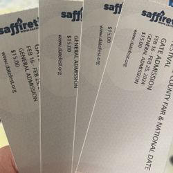 I Have 4 Fair Tickets 8 Each