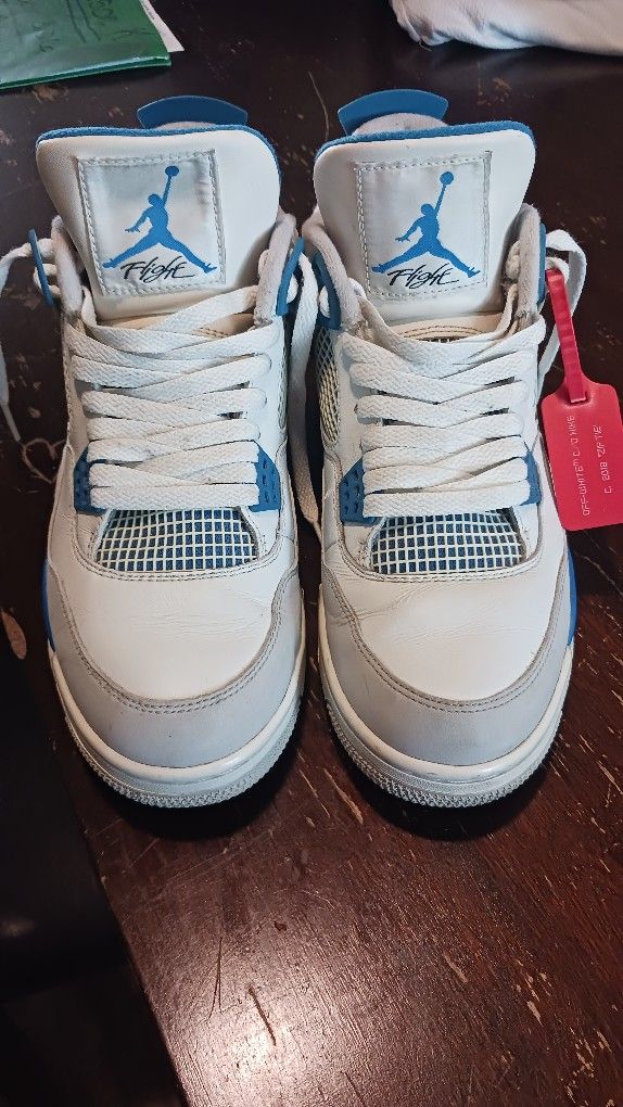 Jordan 4 Retro Military Blue 2012 Mens Size 10 No Box Pre Owned