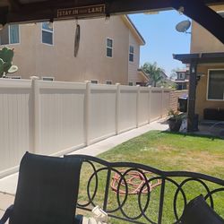 Vinyl Fence .