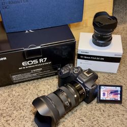 Canon EOS R7 Mirrorless Camera + Sigma Lens Kit