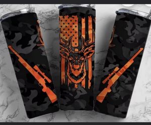 Tumbler Mug Insulated American HUNTING  Designs HOT/COLD 20oz 
