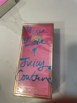 Peace, Love & Juicy Couture eau de parfum spray.