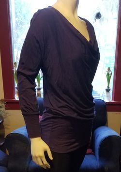 Purple plunging cowl