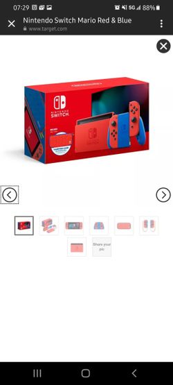 Nintendo Switch - Mario Red & Blue Edition 