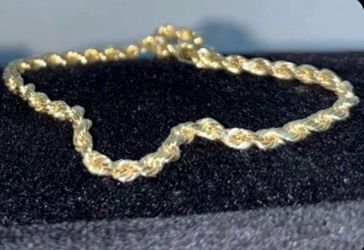 10k Gold Rope Bracelet