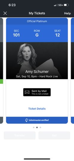 Amy Schumer - Hard Rock Live Tickets 9/10