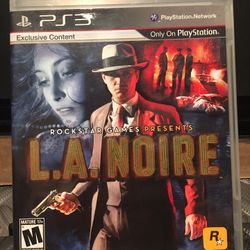 L.A Noire Ps3 