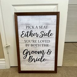  Custom 17x25 Wedding Sign – Ceremony sign 