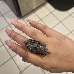 Black Cristal Ring 💍 Any Size  $5