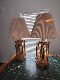 Pair of Vintage Table Lamps with Shades