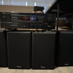 Surround Sound System Denon Receiver With Infinity Speakers