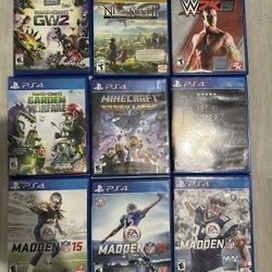 PS4/ Wii U  Games 