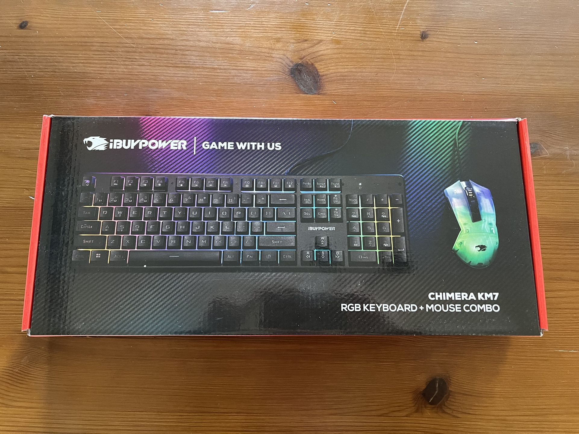 iBUYPOWER CHIMERA KM7 Gaming Mouse & Keyboard - New/Unopened