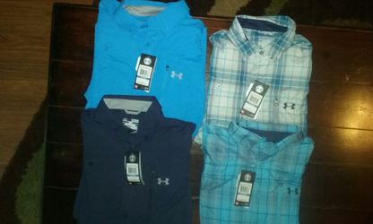 BRAND NEW UNDER ARMOUR FISHING SHIRTS