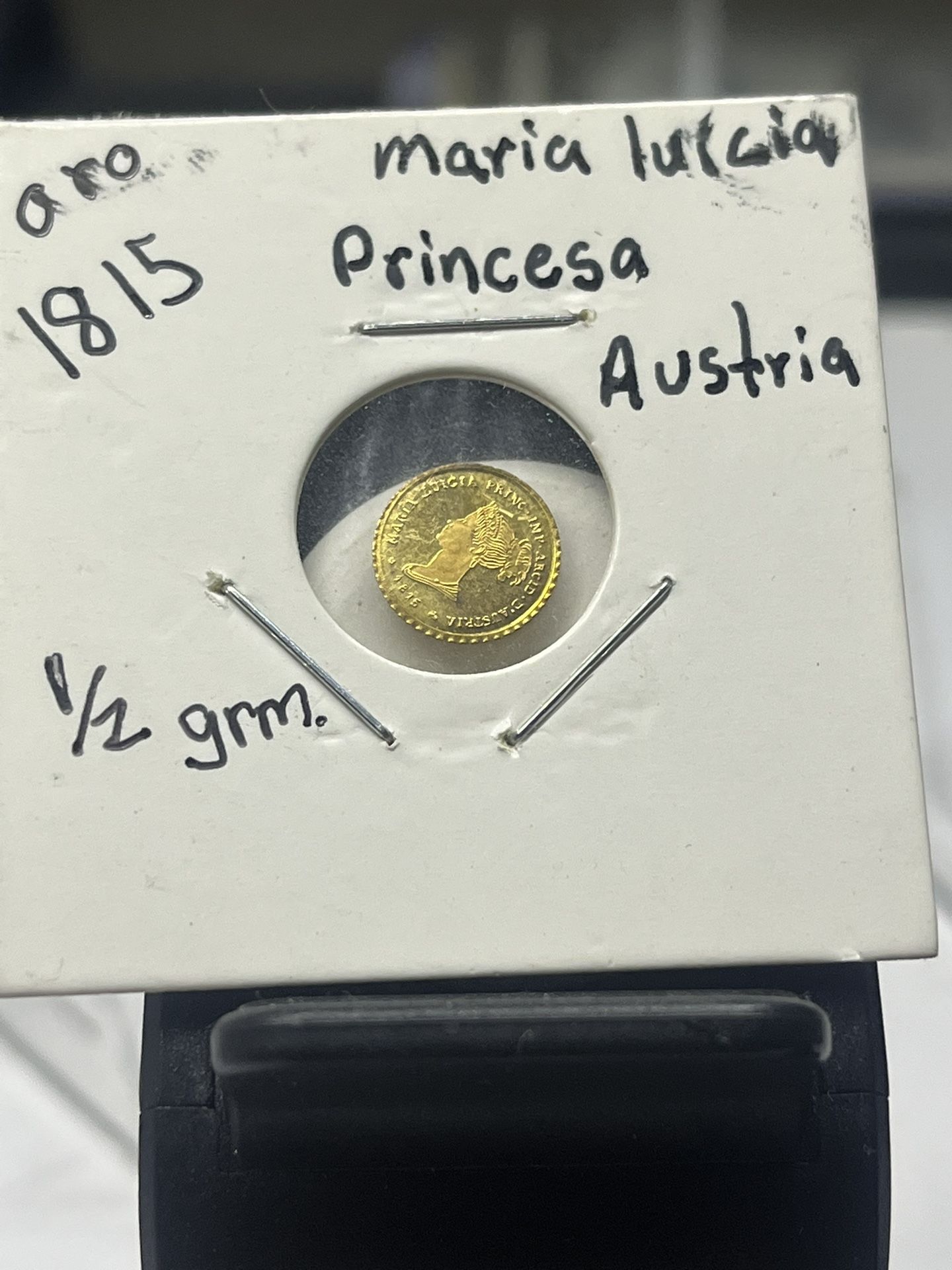 1815 MEDIO GRAMO DE ORO