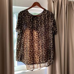 Chelsea & Theodore Short Sleeve Blouse 2XL
