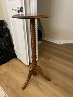 Solid Oak Plant Stand