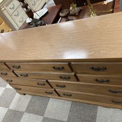 Wood 10 Drawer Dresser