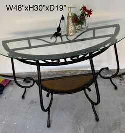 Glass Console Table