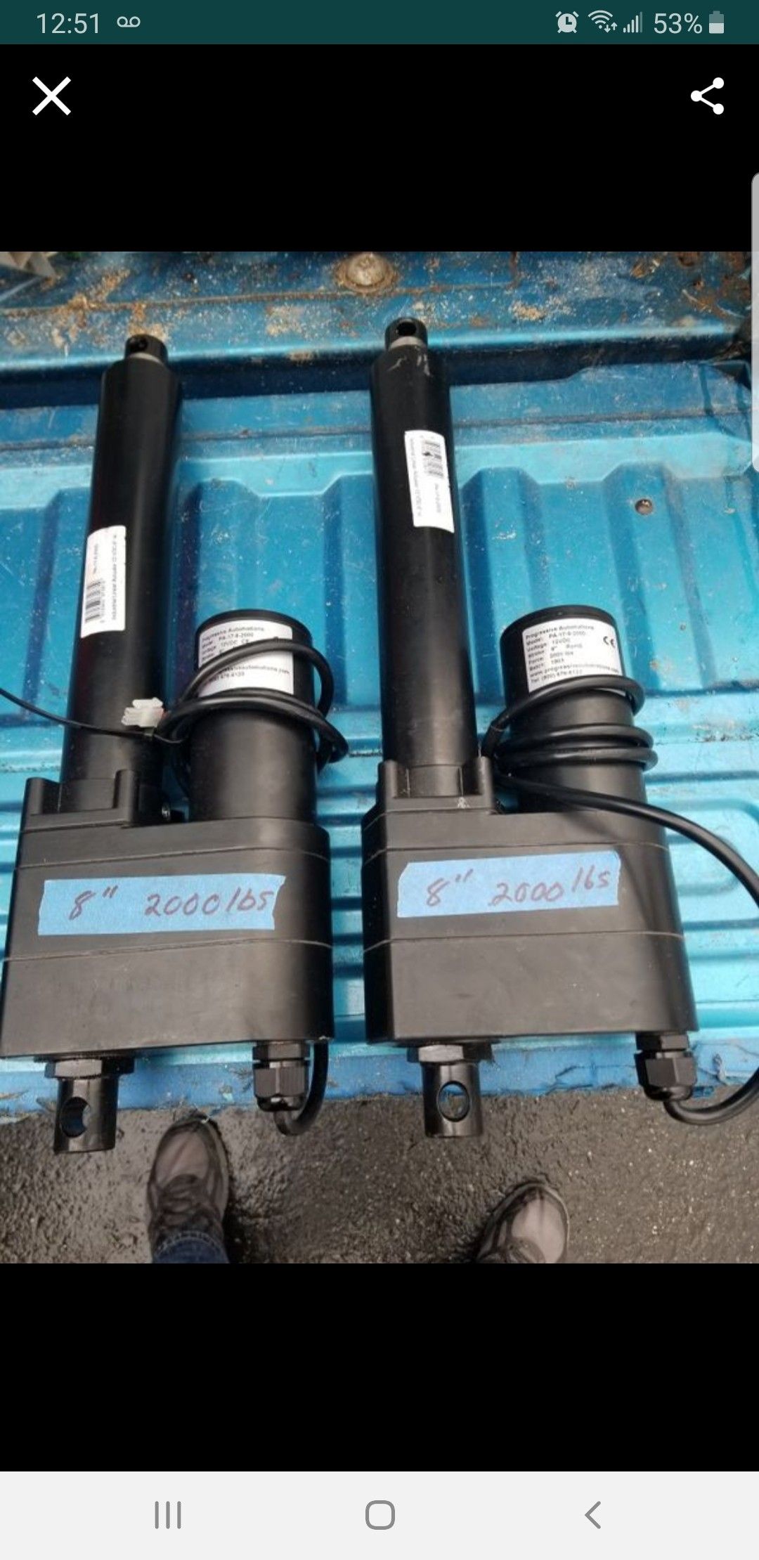 Linear-actuators 2000 lbs force 12v