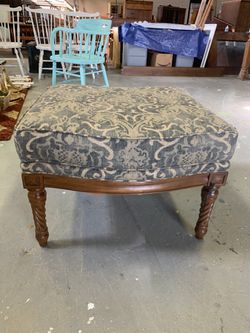 Hickory chair custom made ottoman