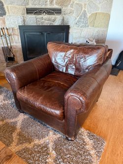 Restoration Hardware Leather Chair