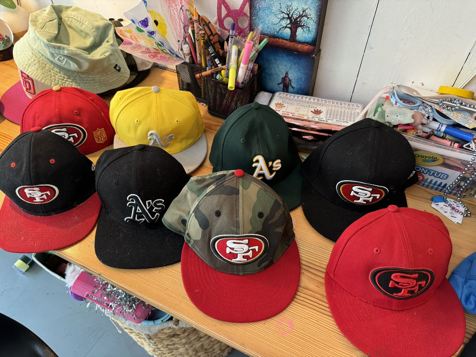 49ers Youth Hats And A’s Youth Hats