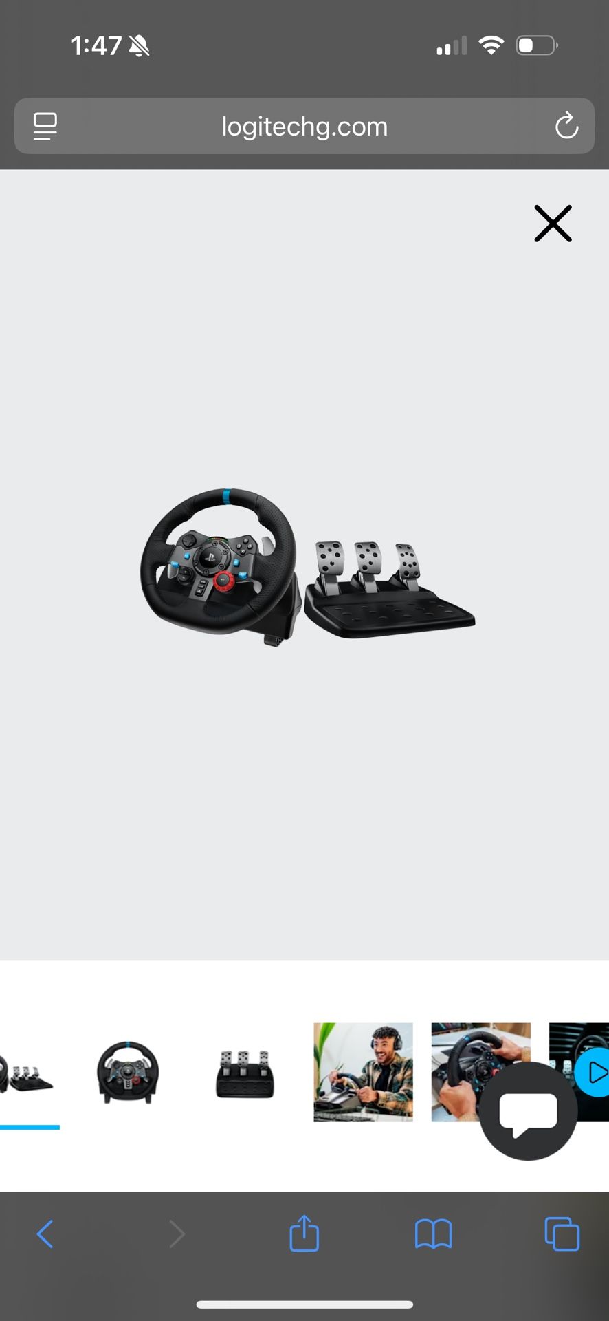 Logitech G29 Gaming Steering Wheel And Pedals
