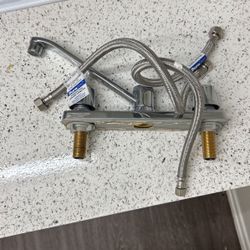 Faucet With Water Lines