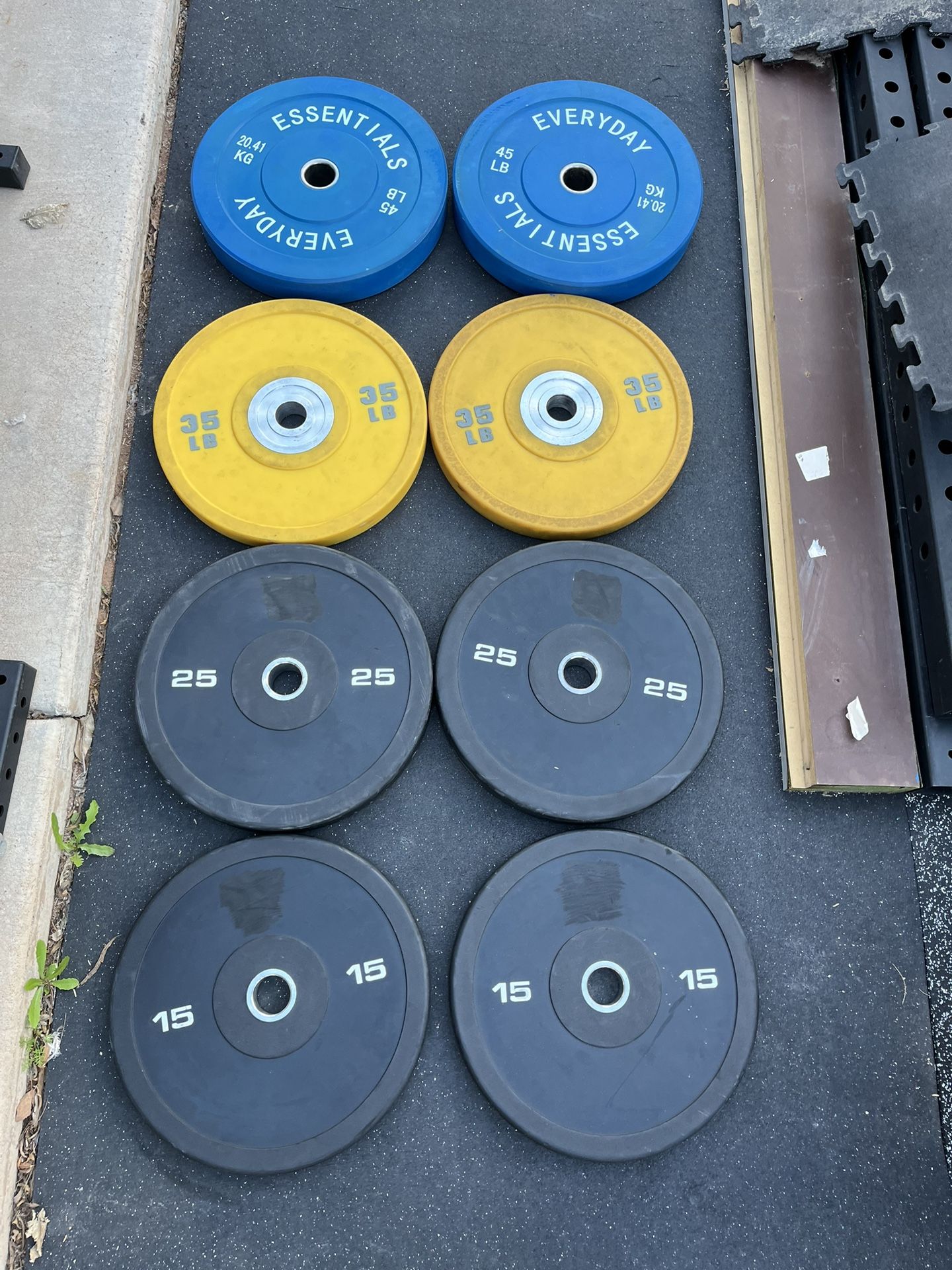 240lb Olympic Bumper Plate Set Weights 