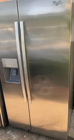 Whirlpool Side-by-Side Stainless Steel Refrigerator Fridge
