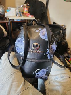 Jack Skelington leatherbmini back pack *read*