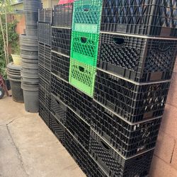 4 Section Large Stacks of milk crates to choose from