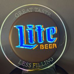 Vintage Miller Lite Beer Sign