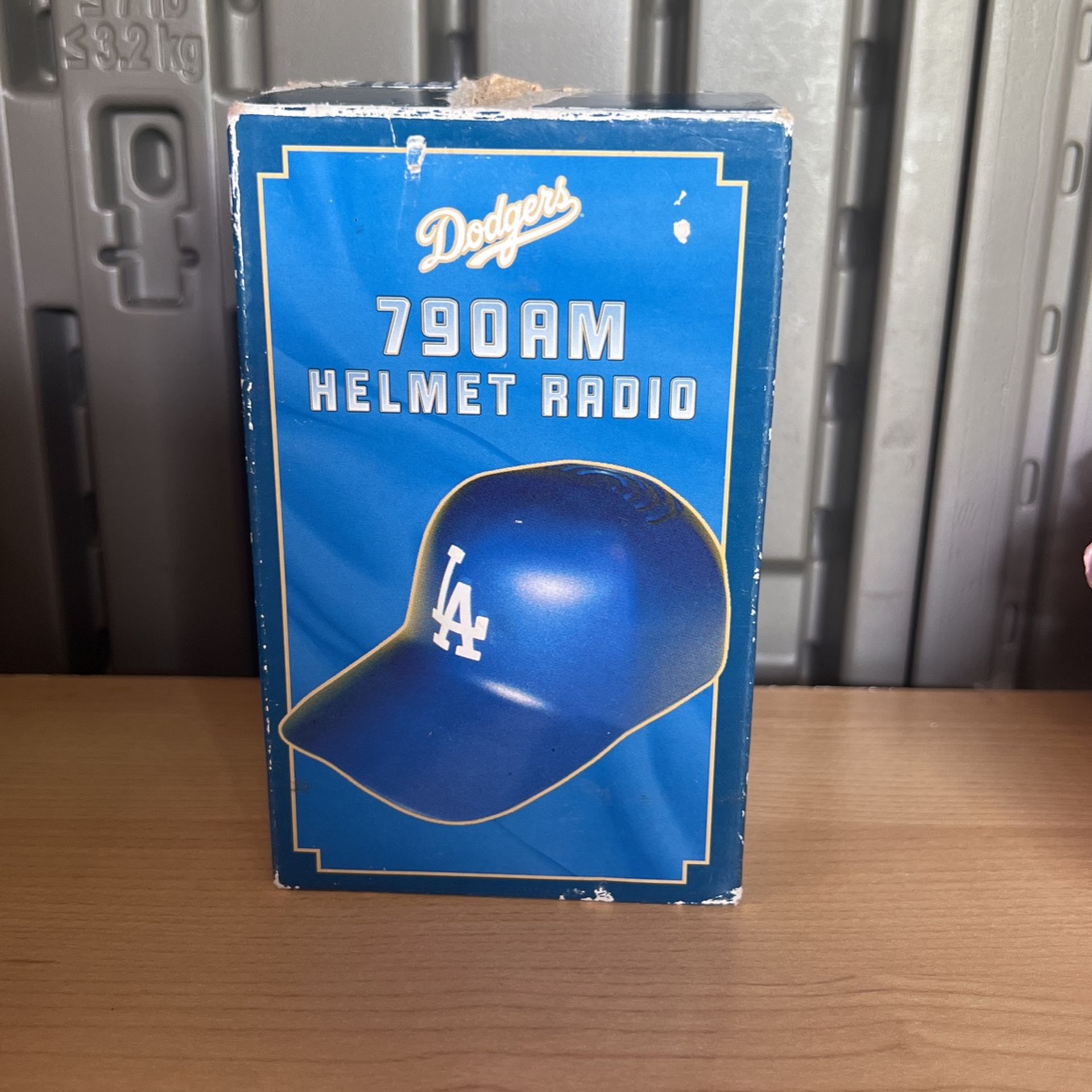 LOS ANGELES DODGERS 790AM HELMET RADIO 50TH ANNIVERSARY NEW NEVER USED IN BOX