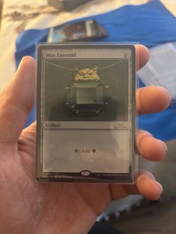 Mtg 30th edition Mox emerald modern frame