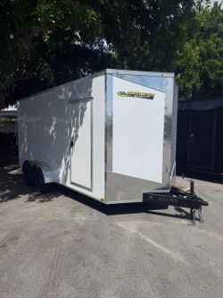 Hook & Line 7 x 16 Enclosed Trailer 7k